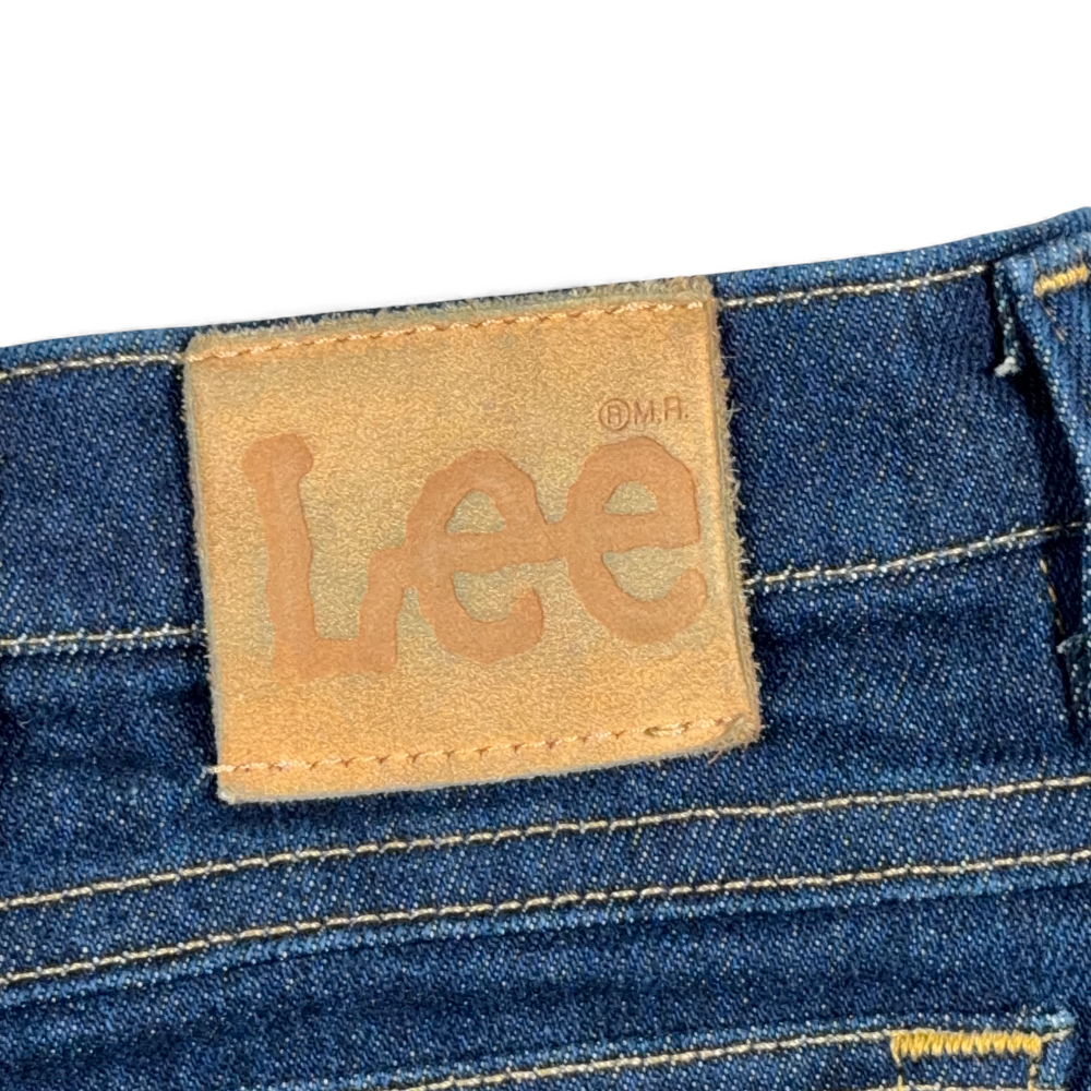Vintage Lee Jeans Mens 34x30 Blue Straight Fit Dark Wash Cotton Poly Blend Y2K-7 Vintage Lee Jeans Mens 34x30 Blue Straight Fit Dark Wash Cotton Poly Blend Y2K