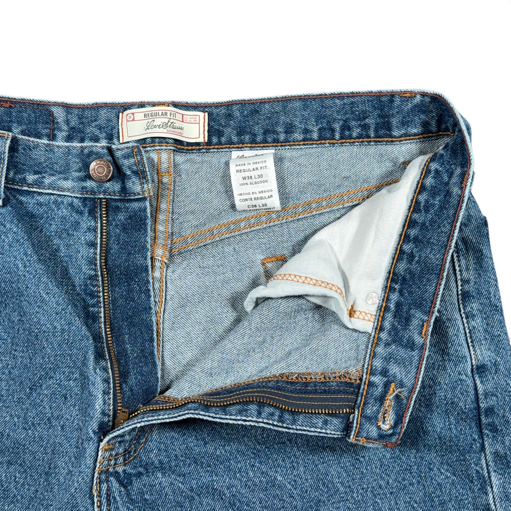 Vintage Levis Signature Jeans Mens 36x30 Blue Medium Wash Regular Fit Denim Y2K-4 Vintage Levis Signature Jeans Mens 36x30 Blue Medium Wash Regular Fit Denim Y2K