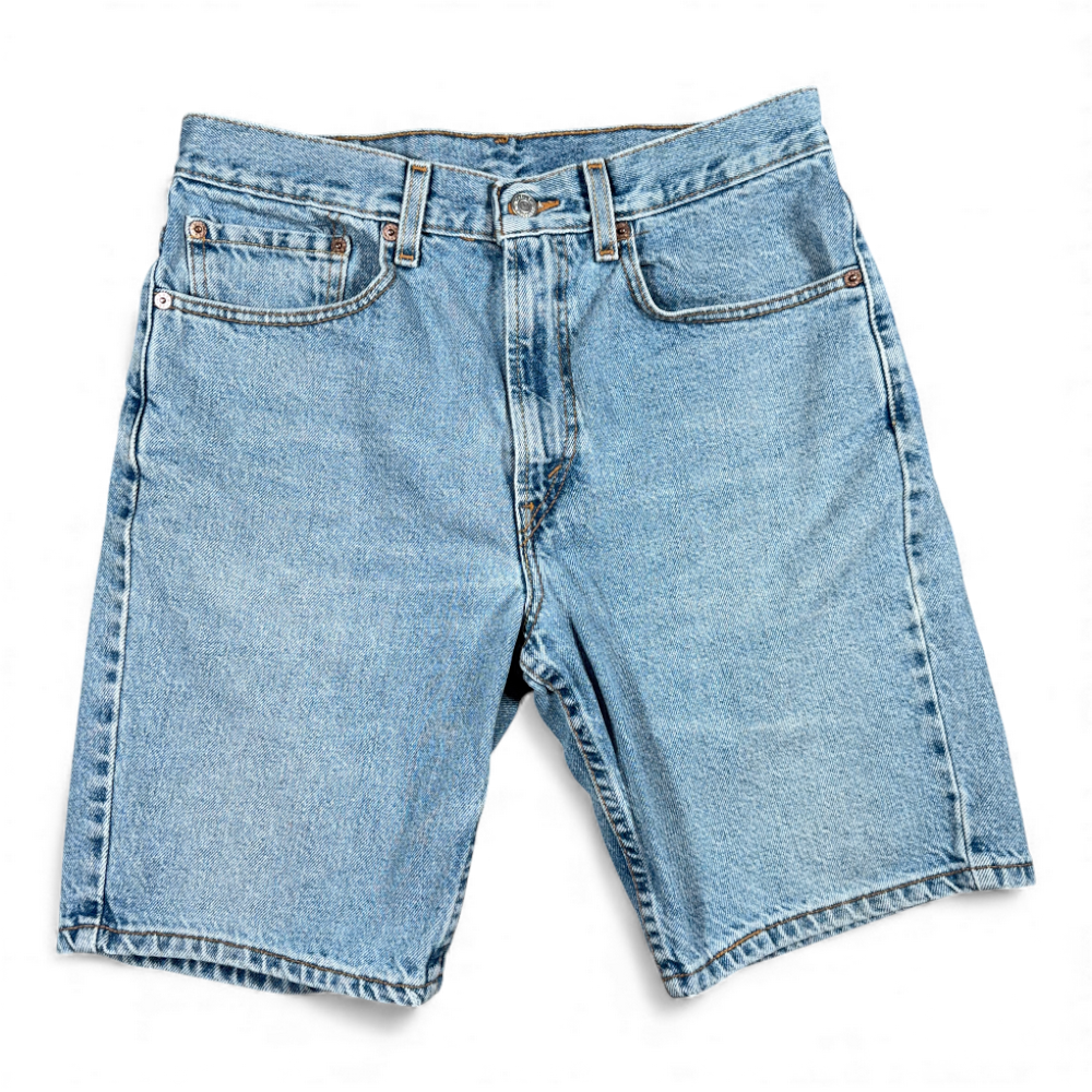 Vintage Levis Jean Shorts Mens 32 Blue Light Wash Denim 550 Regular Fit Y2K-1 Vintage Levis Jean Shorts Mens 32 Blue Light Wash Denim 550 Regular Fit Y2K