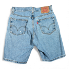 Vintage Levis Jean Shorts Mens 32 Blue Light Wash Denim 550 Regular Fit Y2K