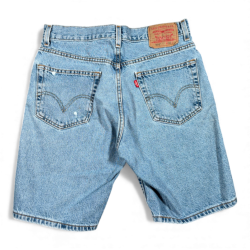 Vintage Levis Jean Shorts Mens 32 Blue Light Wash Denim 550 Regular Fit Y2K-2 Vintage Levis Jean Shorts Mens 32 Blue Light Wash Denim 550 Regular Fit Y2K