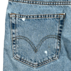 Vintage Levis Jean Shorts Mens 32 Blue Light Wash Denim 550 Regular Fit Y2K