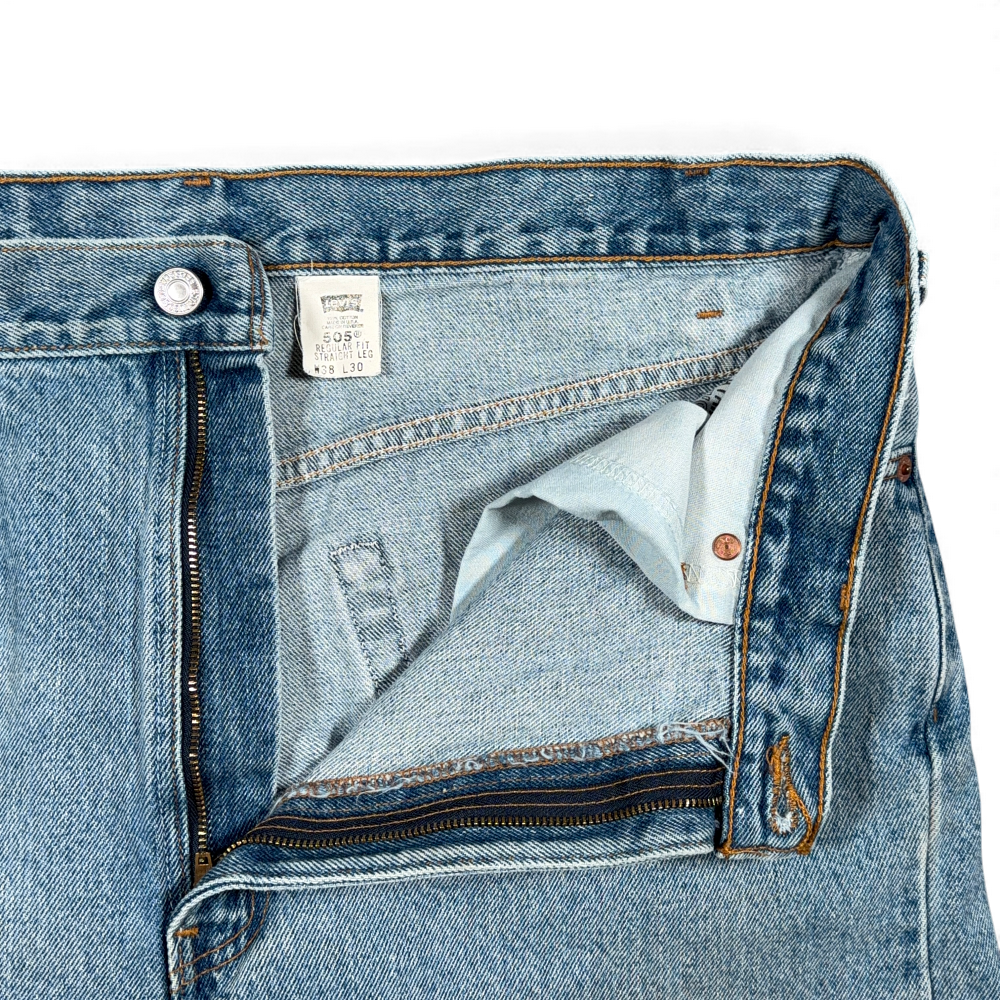 Vintage Levis 505 Jeans Mens 36x28 Blue Light Wash Regular Straight Denim 90s-4 Vintage Levis 505 Jeans Mens 36x28 Blue Light Wash Regular Straight Denim 90s