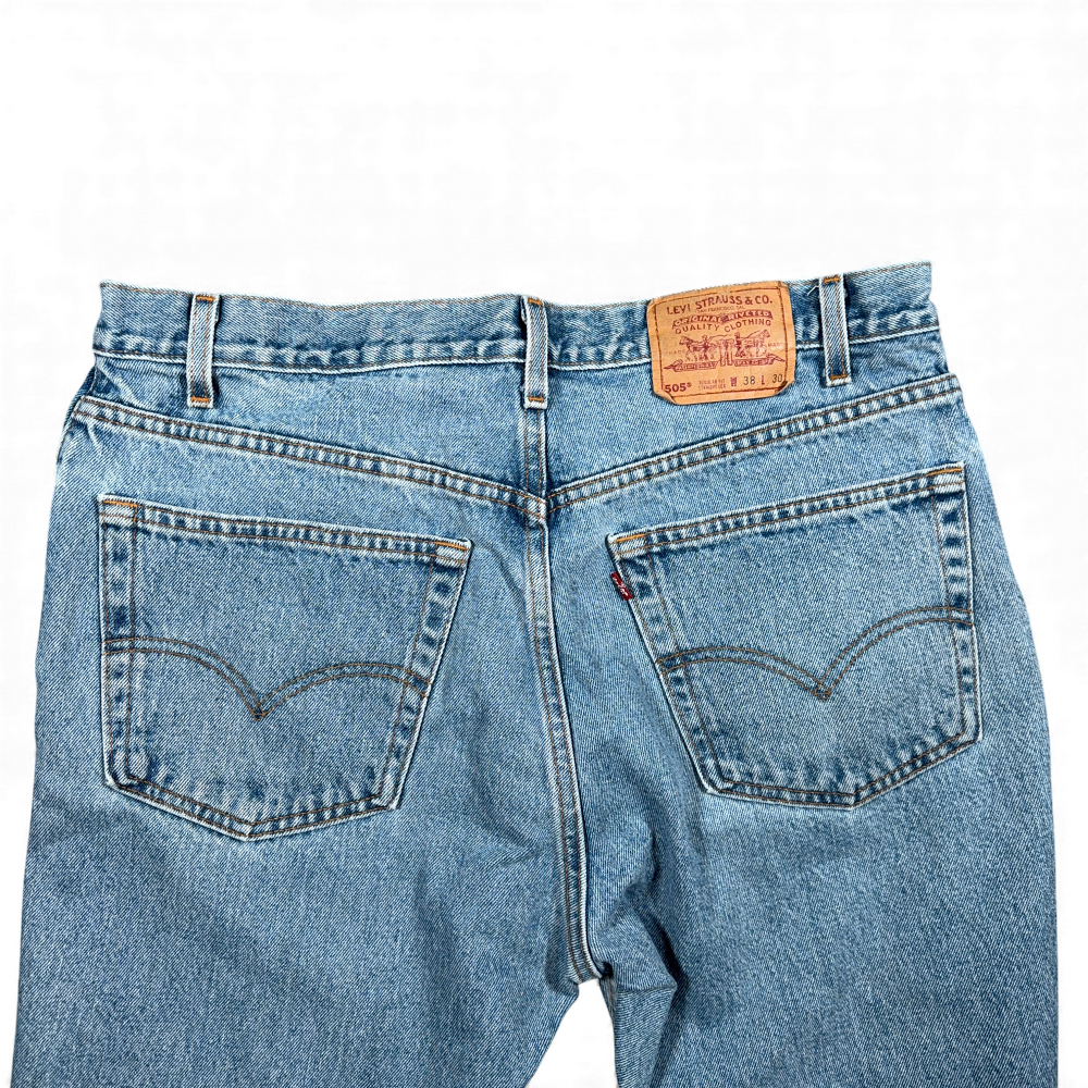 Vintage Levis 505 Jeans Mens 36x28 Blue Light Wash Regular Straight Denim 90s-7 Vintage Levis 505 Jeans Mens 36x28 Blue Light Wash Regular Straight Denim 90s