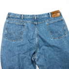Vintage Wrangler Jeans Mens 39x30 Blue Rugged Wear Canvas Double Knee USA 90s