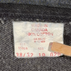 Vintage Levis 550 Jeans Mens 36x32 Black Denim Tapered Fit Canada 38x32 Tag 90s