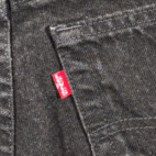 Vintage Levis 550 Jeans Mens 36x32 Black Denim Tapered Fit Canada 38x32 Tag 90s