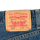 Vintage 505 Levis Jeans Mens 30x30 Blue Regular Straight Dark Wash Denim Y2K