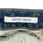 Wrangler Jeans Womens 33x33 Blue Dark Wash Flared Hemp Blend Stretch Cowgirl