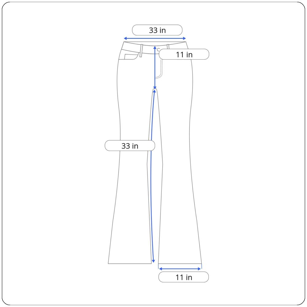 Wrangler Jeans Womens 33x33 Blue Dark Wash Flared Hemp Blend Stretch Cowgirl-measurements Wrangler Jeans Womens 33x33 Blue Dark Wash Flared Hemp Blend Stretch Cowgirl