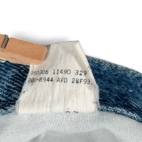 Vintage Lee Jean Shorts Mens 34 Blue Medium Wash Cut Off Hemmed Denim Dad 90s