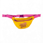 Santa Cruz Skateboards Bag Yellow Pink Waist Fanny Pack Adjustable Strap Retro