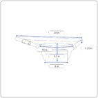 Santa Cruz Skateboards Bag Yellow Pink Waist Fanny Pack Adjustable Strap Retro