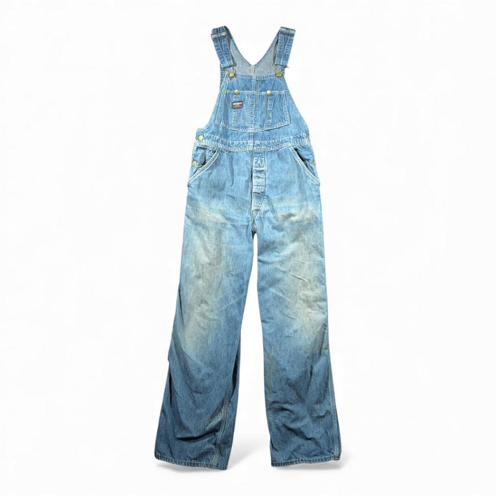 Vintage OshKosh BGosh Overalls Mens 34x30 Blue Denim Vestbak Sanforized USA 60s-1 Vintage OshKosh BGosh Overalls Mens 34x30 Blue Denim Vestbak Sanforized USA 60s