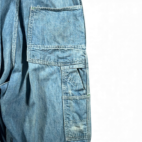 Vintage OshKosh BGosh Overalls Mens 34x30 Blue Denim Vestbak Sanforized USA 60s