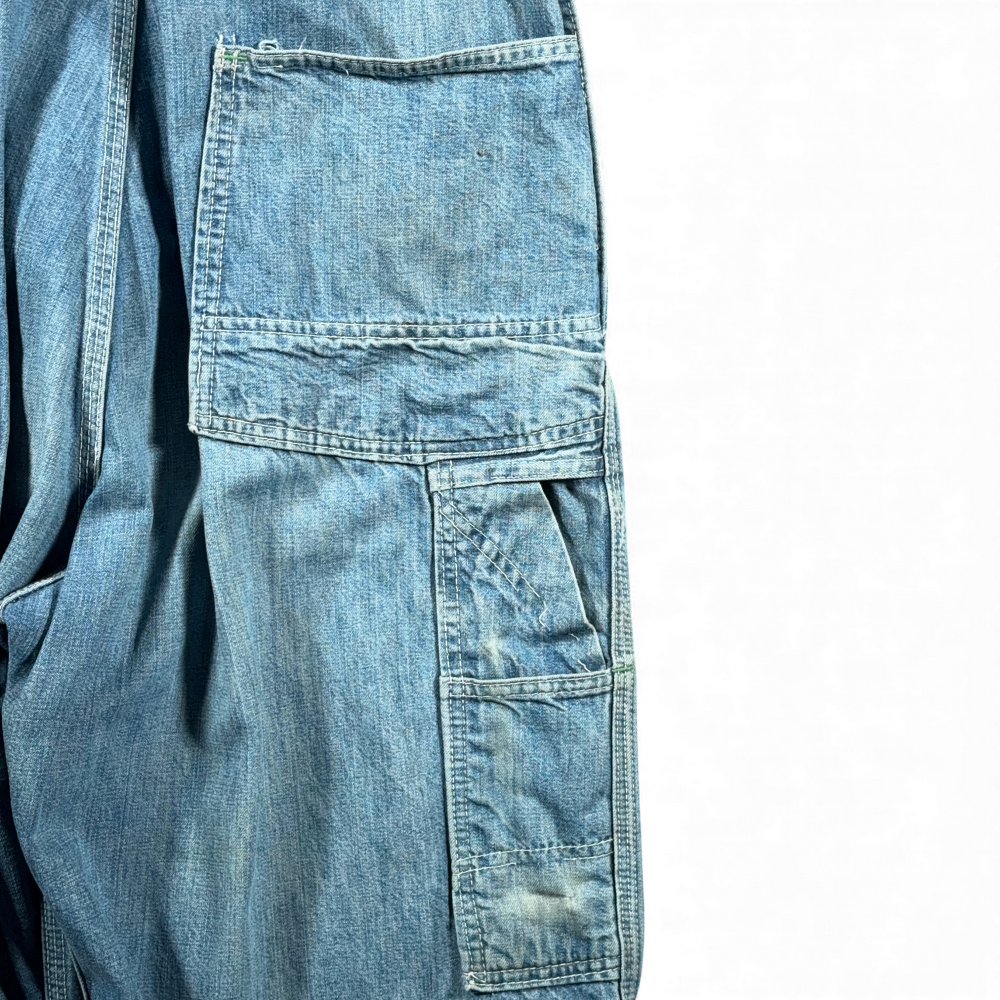 Vintage OshKosh BGosh Overalls Mens 34x30 Blue Denim Vestbak Sanforized USA 60s-12 Vintage OshKosh BGosh Overalls Mens 34x30 Blue Denim Vestbak Sanforized USA 60s