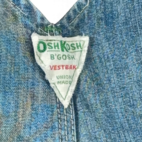 Vintage OshKosh BGosh Overalls Mens 34x30 Blue Denim Vestbak Sanforized USA 60s