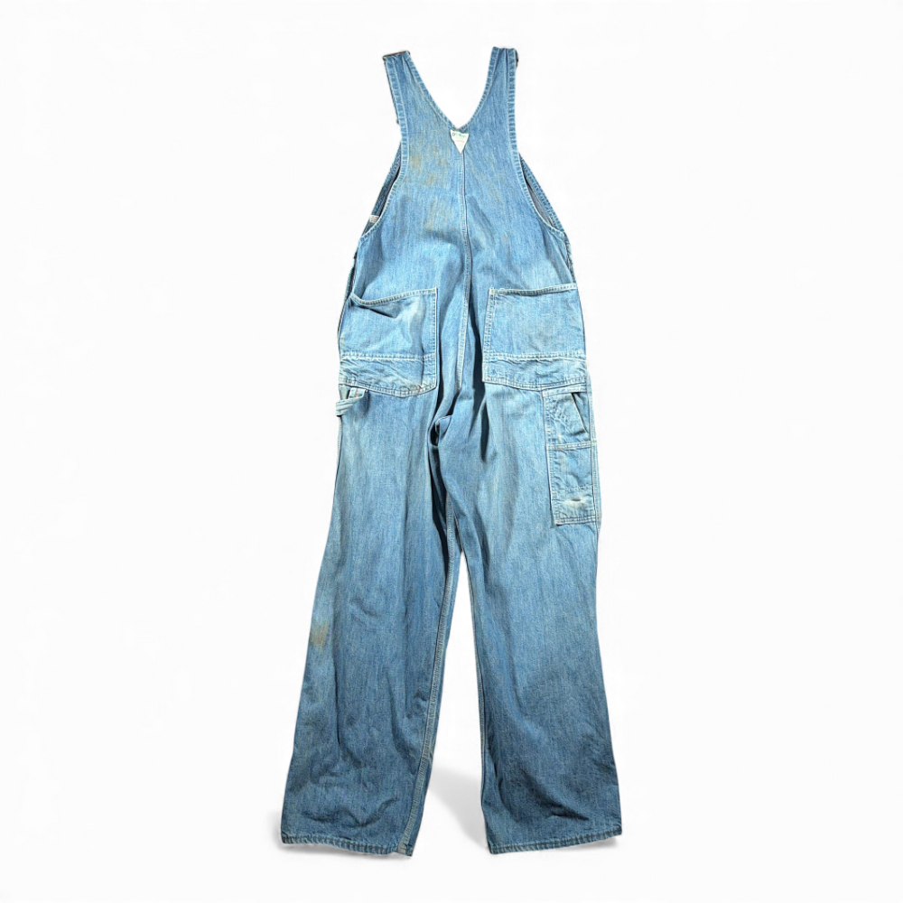 Vintage OshKosh BGosh Overalls Mens 34x30 Blue Denim Vestbak Sanforized USA 60s-3 Vintage OshKosh BGosh Overalls Mens 34x30 Blue Denim Vestbak Sanforized USA 60s