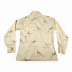 Vintage Arrow Shirt Adult MEDIUM Brown Pheasant Basket Weave Disco Tapered 70s