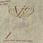 Vintage Arrow Shirt Adult MEDIUM Brown Pheasant Basket Weave Disco Tapered 70s