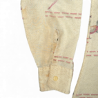 Vintage Arrow Shirt Adult MEDIUM Brown Pheasant Basket Weave Disco Tapered 70s