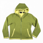 Marmot Sweater Womens MEDIUM Green Fleece Hoodie Outdoor Gorpcore Two Tone Zip