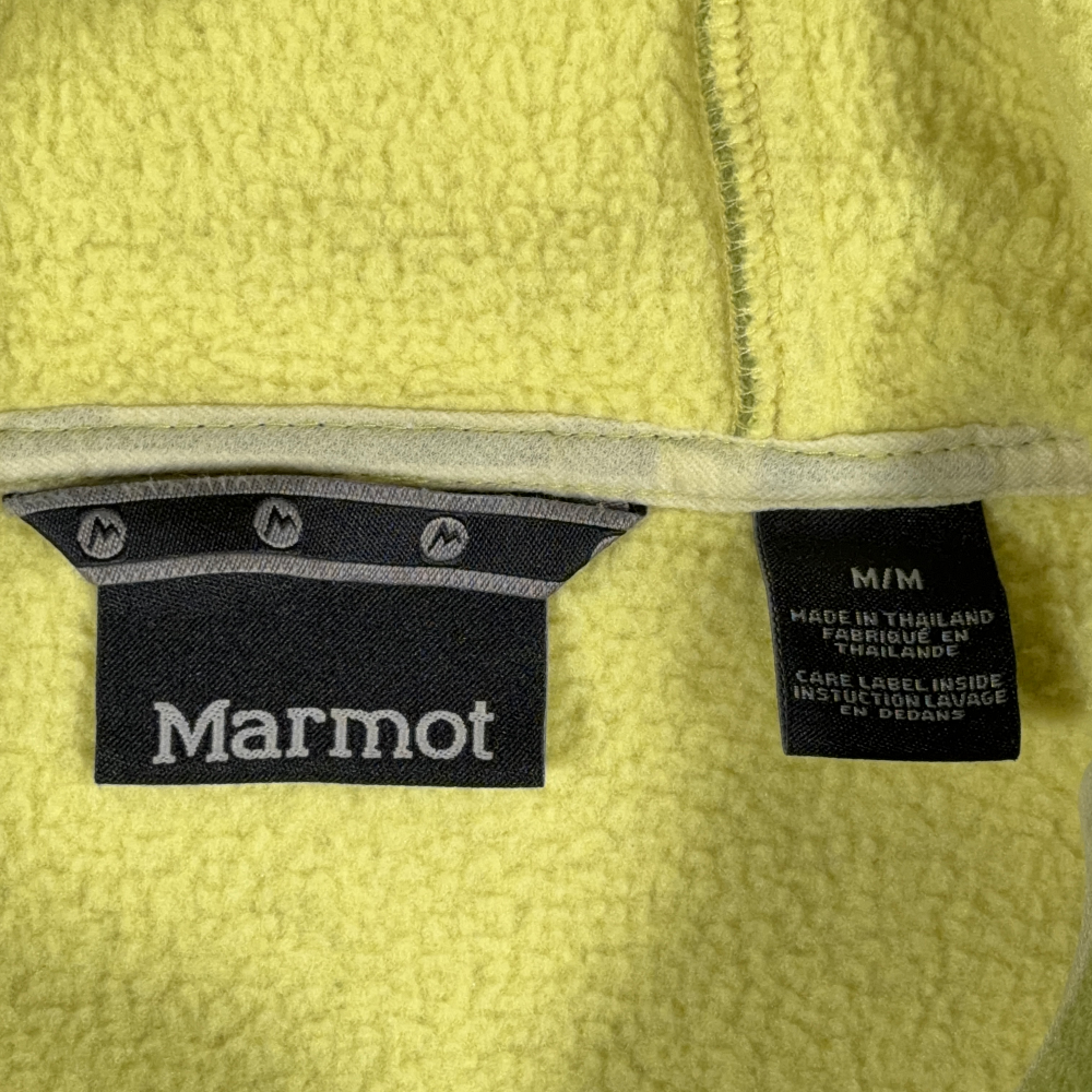 Marmot Sweater Womens MEDIUM Green Fleece Hoodie Outdoor Gorpcore Two Tone Zip-4 Marmot Sweater Womens MEDIUM Green Fleece Hoodie Outdoor Gorpcore Two Tone Zip