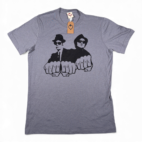 Blues Brothers Shirt Adult LARGE Gray House Blues Music Jake Elwood Belushi Slim