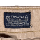 Levis Cargo Shorts Mens 36 Brown Cotton Khaki Canvas Baggy Safari White Tab