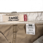 Vintage Levis Cargo Pants Mens 32x32 Brown Loose Straight Baggy Workwear Y2K