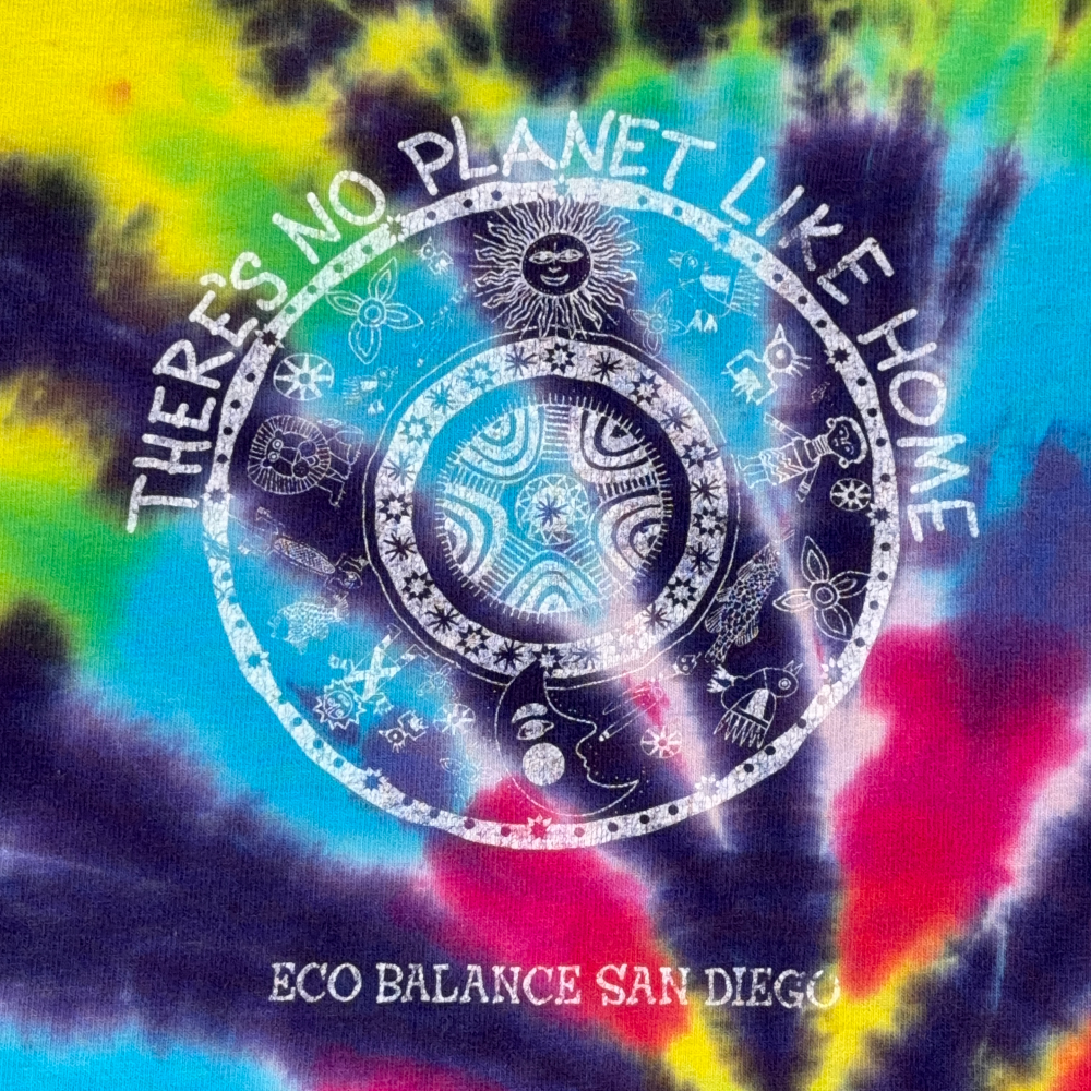Vintage Eco Balance Shirt Adult EXTRA LARGE Purple Tie Dye Earth San Diego 90s-3 Vintage Eco Balance Shirt Adult EXTRA LARGE Purple Tie Dye Earth San Diego 90s