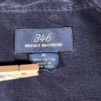 Vintage Brooks Brothers Shirt Adult EXTRA LARGE Blue Corduroy 346 Preppy 90s