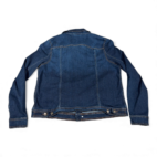 Wrangler Jacket Womens 2XL XXL Blue Jean Dark Wash Western Trucker Retro