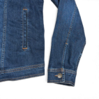 Wrangler Jacket Womens 2XL XXL Blue Jean Dark Wash Western Trucker Retro