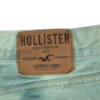 Hollister Jeans Mens 34x30 Blue Green Tie Dye Denim Classic Straight Colorful