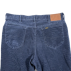 Vintage Lee Riders Pants Mens 34x32 Blue Corduroy Straight Union Made USA 90s