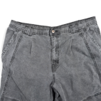 Vintage Brittania Jeans Mens 36x31 Black Denim Charcoal Fade Cargo Utility 90s