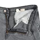 Vintage Brittania Jeans Mens 36x31 Black Denim Charcoal Fade Cargo Utility 90s