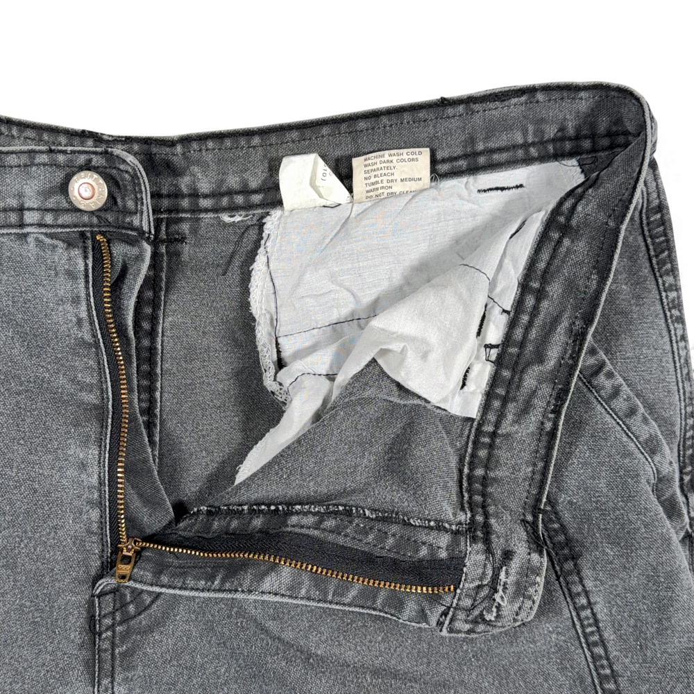 Vintage Brittania Jeans Mens 36x31 Black Denim Charcoal Fade Cargo Utility 90s-4 Vintage Brittania Jeans Mens 36x31 Black Denim Charcoal Fade Cargo Utility 90s