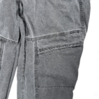 Vintage Brittania Jeans Mens 36x31 Black Denim Charcoal Fade Cargo Utility 90s