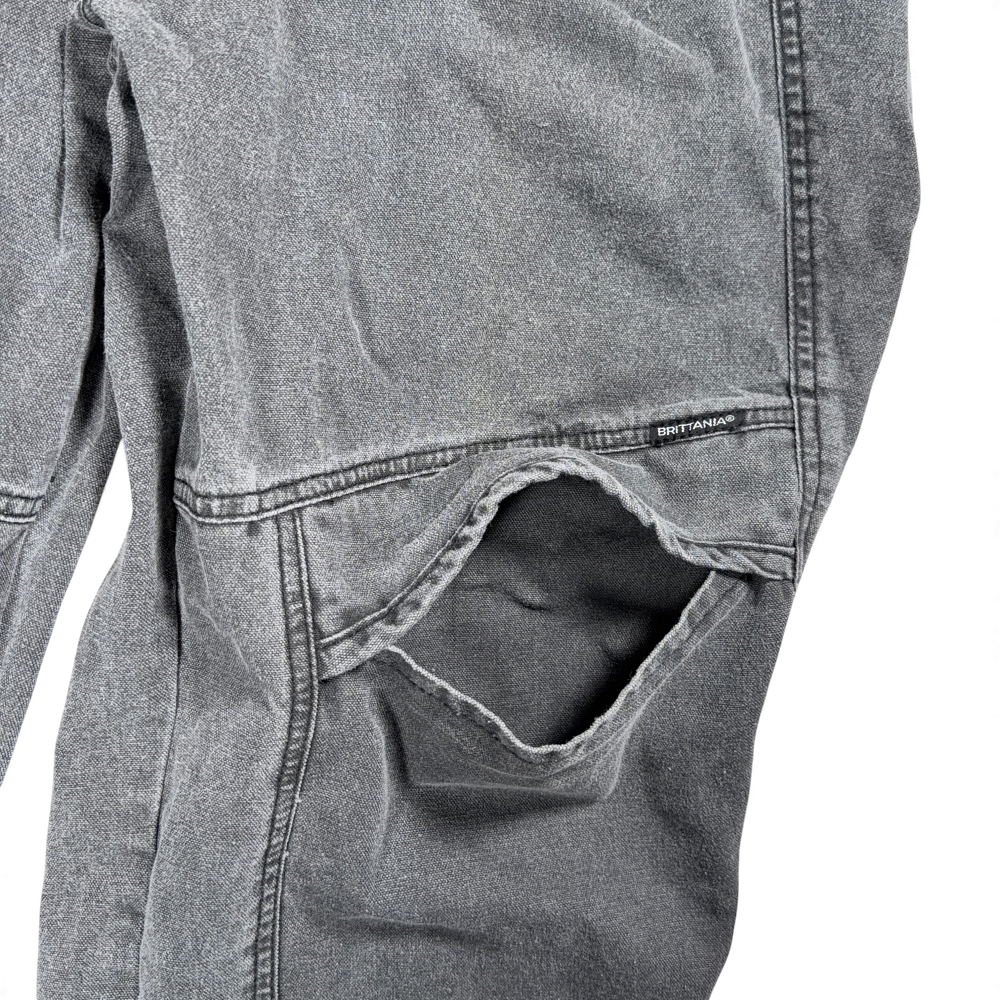 Vintage Brittania Jeans Mens 36x31 Black Denim Charcoal Fade Cargo Utility 90s-6 Vintage Brittania Jeans Mens 36x31 Black Denim Charcoal Fade Cargo Utility 90s