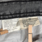 Vintage Brittania Jeans Mens 36x31 Black Denim Charcoal Fade Cargo Utility 90s