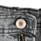 Vintage Brittania Jeans Mens 36x31 Black Denim Charcoal Fade Cargo Utility 90s