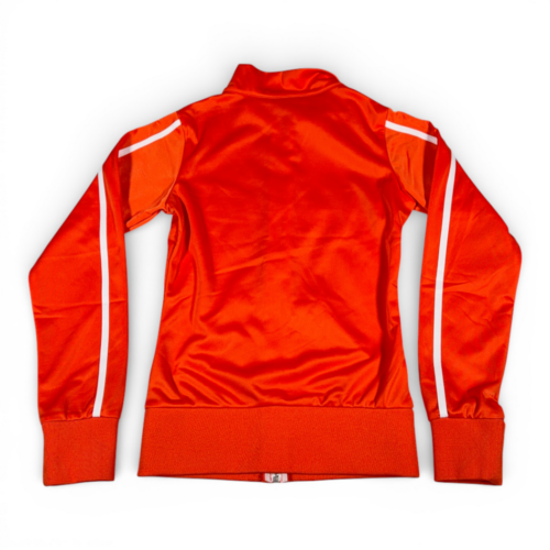 Hooters Jacket Womens EXTRA SMALL Orange White Trim Spell Out Full Zip Track-3 Hooters Jacket Womens EXTRA SMALL Orange White Trim Spell Out Full Zip Track