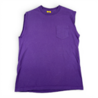 Vintage Duck Head Shirt Adult MEDIUM Purple Pocket Sleeveless Muscle 90s