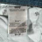 Levis Jeans Mens 30x32 Blue Slim Straight Dark Wash Denim 514 Y2K