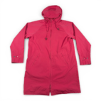 Vintage LL Bean Coat Womens MEDIUM Red Raincoat Hooded Outdoor Gorpcore Y2K