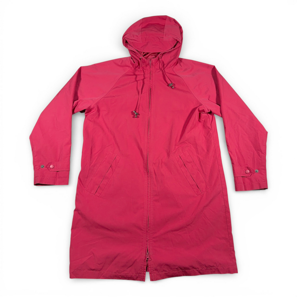 Vintage LL Bean Coat Womens MEDIUM Red Raincoat Hooded Outdoor Gorpcore Y2K-1 Vintage LL Bean Coat Womens MEDIUM Red Raincoat Hooded Outdoor Gorpcore Y2K