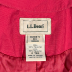 Vintage LL Bean Coat Womens MEDIUM Red Raincoat Hooded Outdoor Gorpcore Y2K