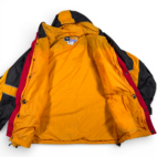 Columbia Jacket Adult LARGE Yellow Black Premier Series Parka Hooded Outdoor 90s